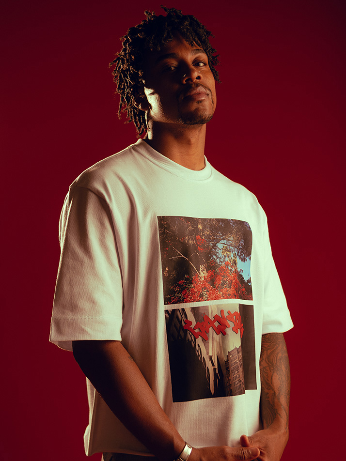 Camiseta Over Cut Analógica Branca