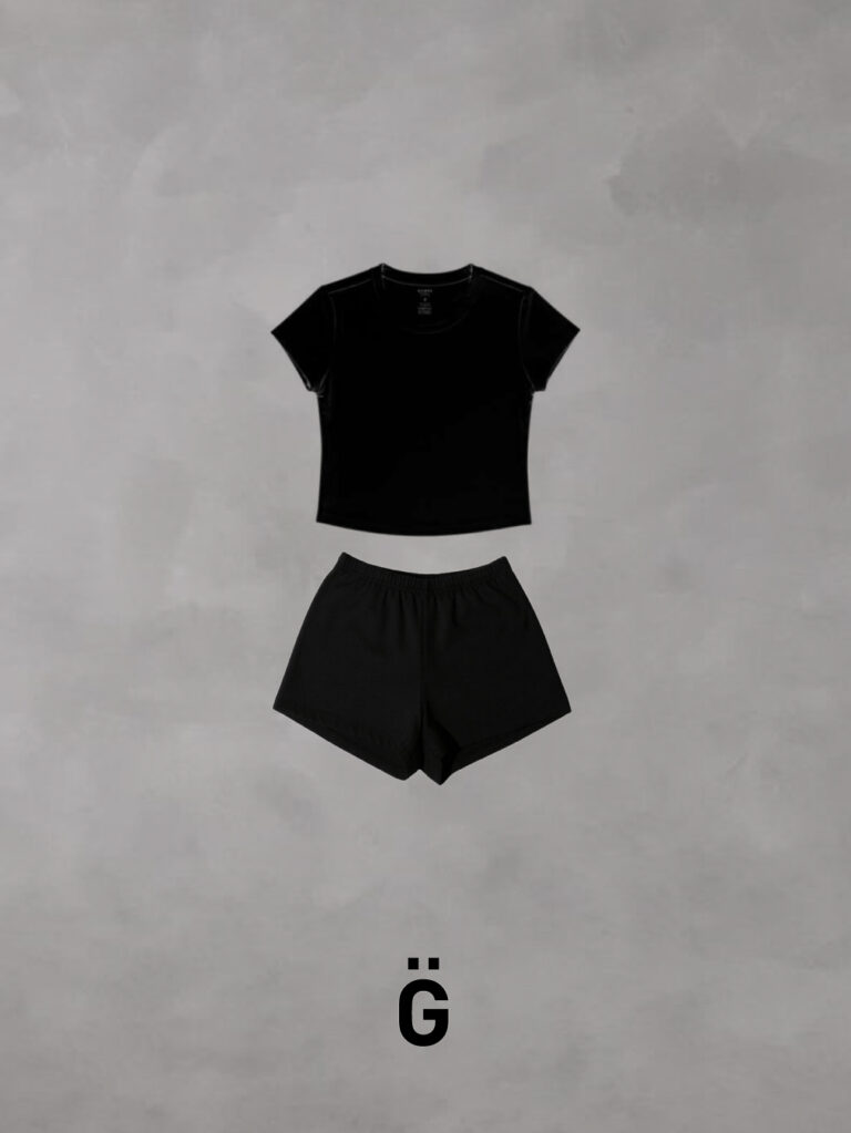 Duo Conjunto Baby Tee Tech + Mini Short